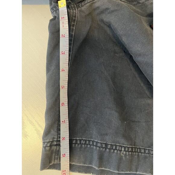 Abercrombie & Fitch Cargo Shorts Mens Sz 31 Dark Gray A&F Khaki Y2K Heavy Cotton - Picture 6 of 8